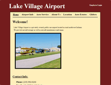 Tablet Screenshot of lakevillageairport.com